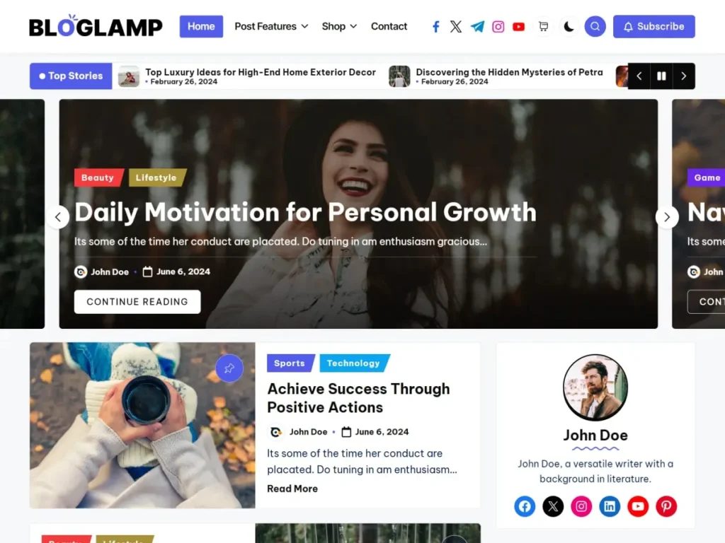 WordPress theme dos and don'ts blog lamp word press theme